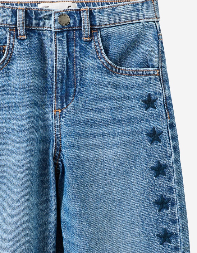 Cotton On Kids - Unisex Barrel Leg Denim Jean