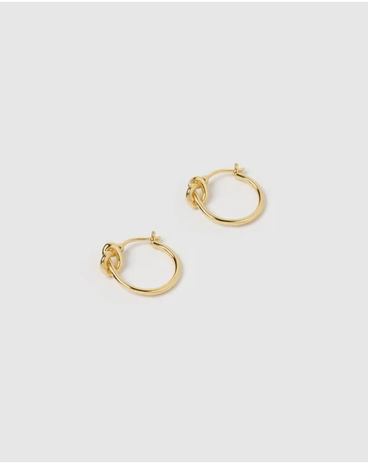 Izoa - Pretzel Hoop Earrings