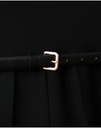 M.N.G - Jumpsuit With Draped Neck And Belt