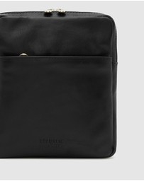 Republic of Florence - Gaius Black Leather Satchel Bag