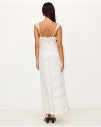 Dazie - Swell Polka Dot Maxi Dress