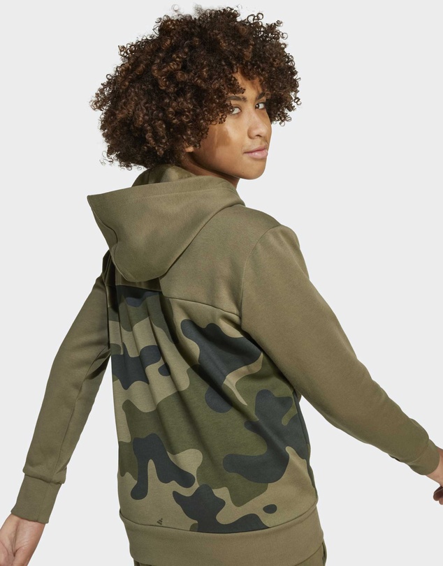 adidas Sportswear - Seasonal Essentials Camo Fleece Hoodie Kids