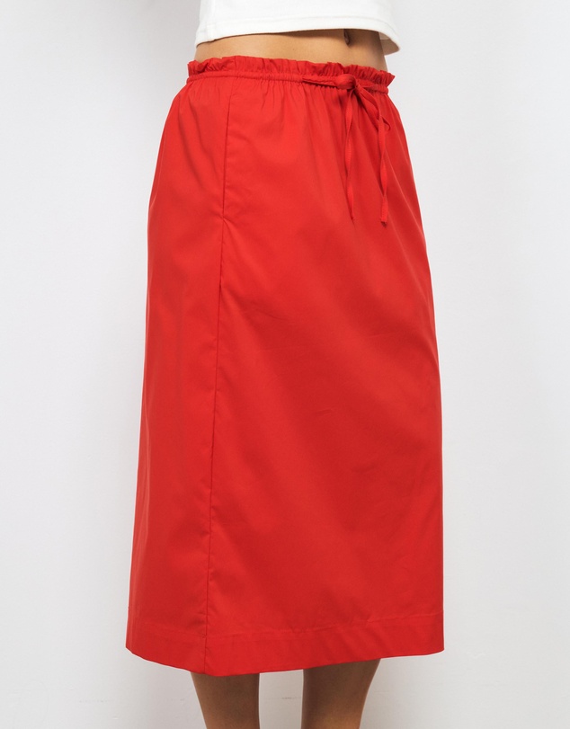 AERE - Bambi Cotton Column Midi Skirt