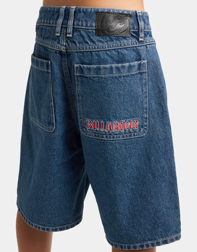 Billabong - Boys 8 to 16 Boys Spec 73 Baggy Denim Shorts