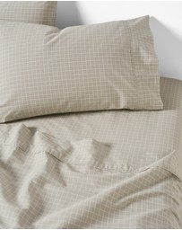 Linen House - Volley Check Sheet Set