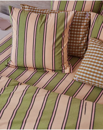 Mosey Me - Carnival Stripe Euro Pillowcase Set