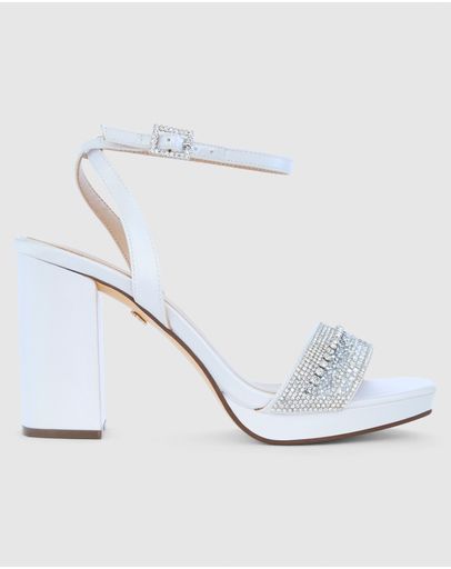 WHITE CRYSTAL SATIN