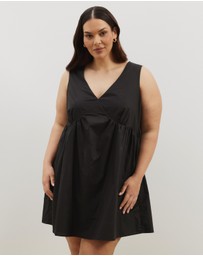 Atmos&Here Curvy - Louisa V-Neck Mini Dress