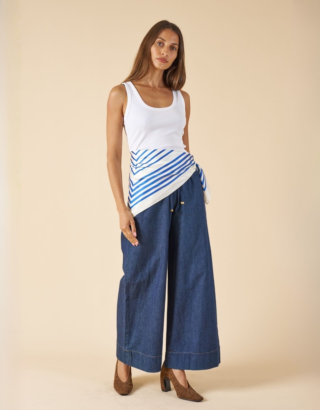CAMIXA - Palazzo Denim Pants