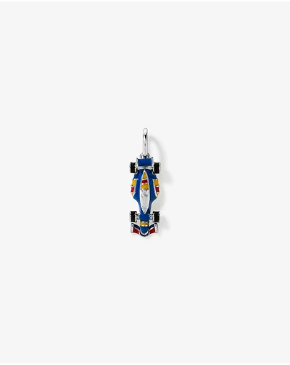 Michael Hill - Navy Racing Car Pendant in Sterling Silver
