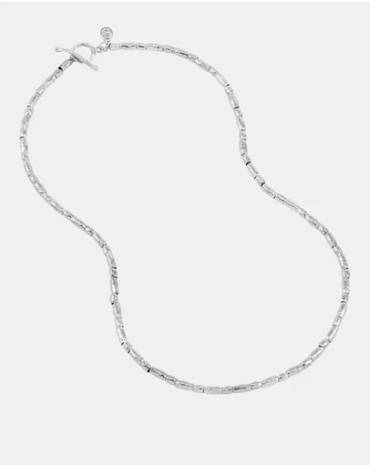Dower & Hall - Men's Rice Nomad Necklace In Sterling Silver
