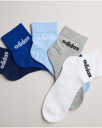 adidas Performance - 5-Pack Linear Ankle Socks - Kids