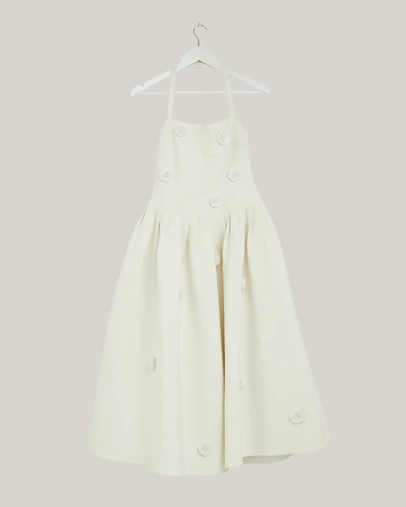 Revibe - Repaired BY JOHNNY. Anita Spot Halter Dress - AU 10
