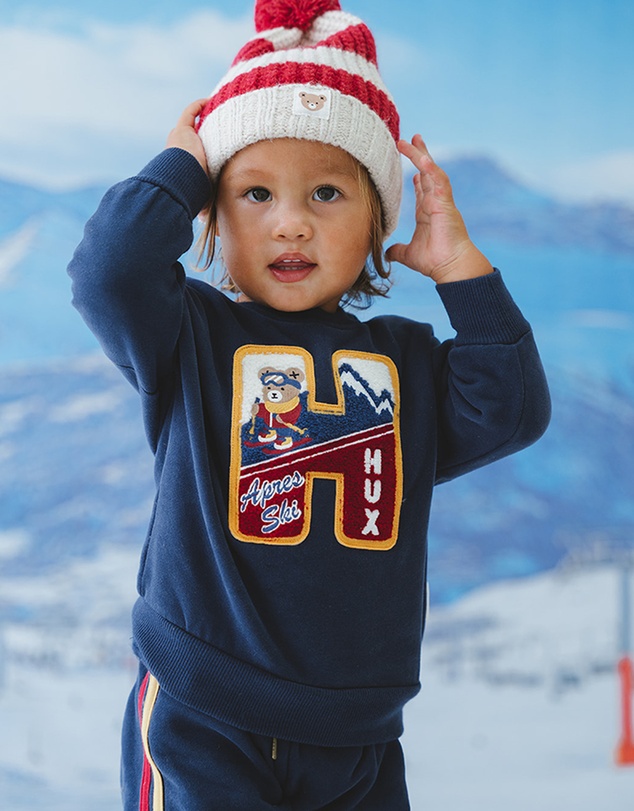 Huxbaby - Apres Ski Emblem Sweat - ICONIC EXCLUSIVE - Babies-Kids