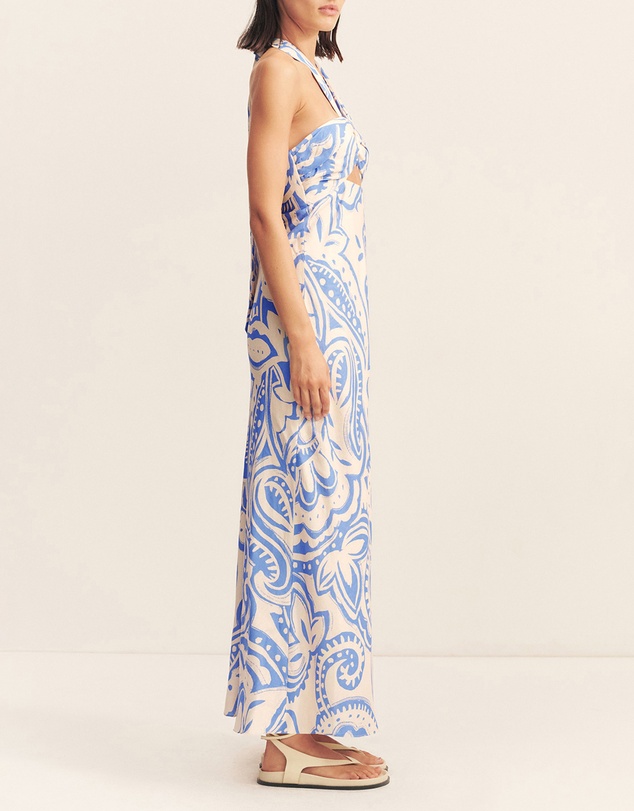 Shona Joy - Francis Ruched Halter Maxi Dress