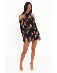 Petal & Pup - Hillary Playsuit - Black Floral