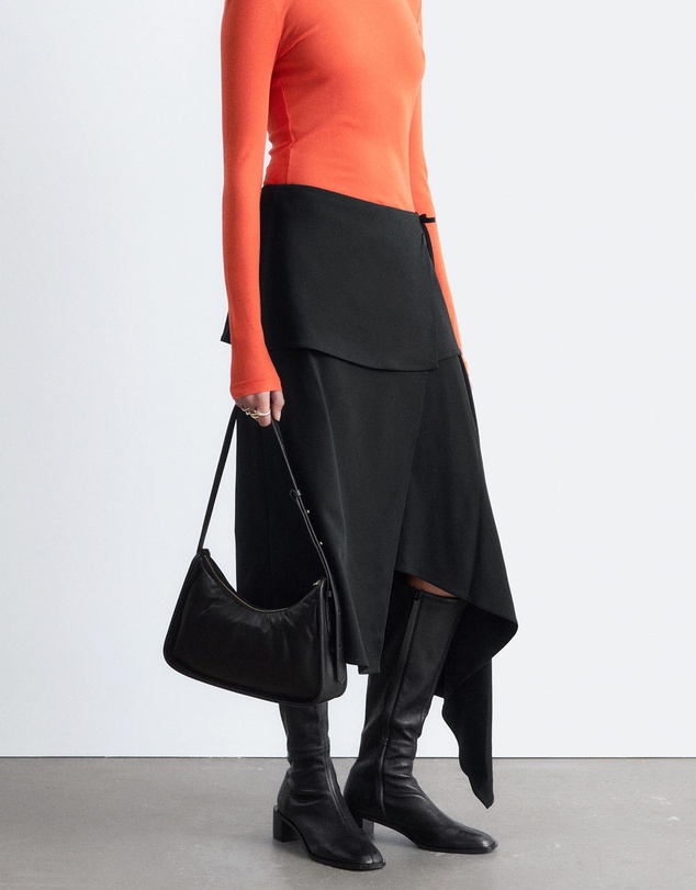 & Other Stories - Asymmetric Wrap Midi Skirt
