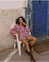 KINGA CSILLA - Kamala Block Print Chalm Shirt