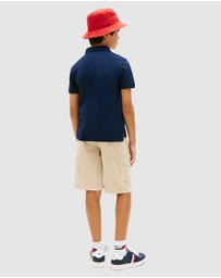 Tommy Hilfiger - Boys Regular Fit Wavy Flag Polo Shirt - Teens