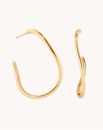 Astrid & Miyu - Infinite 18ct Gold Plated Hoops