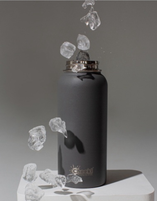 Tolu Australia - 1L Insulated Grey Water Bottle for Adventurers