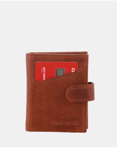 Pierre Cardin - Pierre Cardin Leather Smart Slide Card Holder Tab Wallet