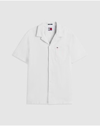 Tommy Jeans - Linen Blend Regular SS Shirt