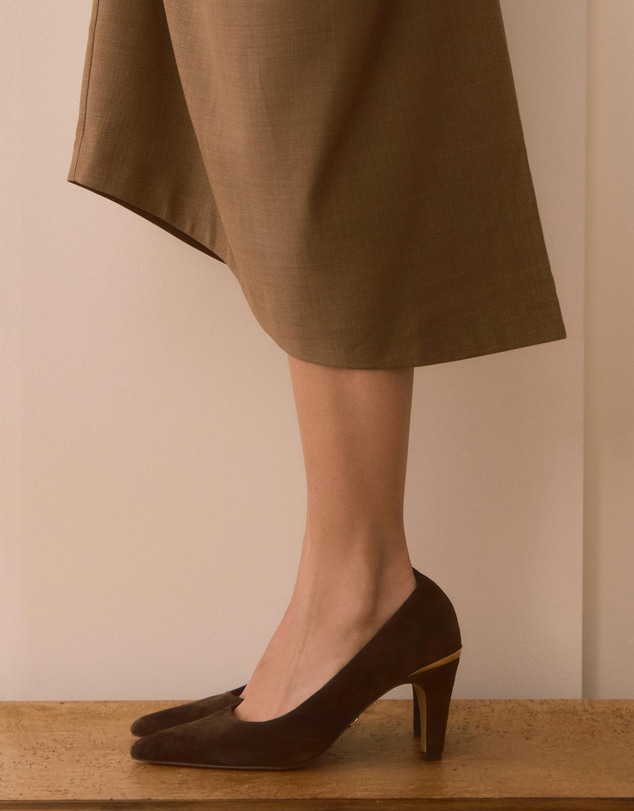 Wittner - Parisa High Heels Chocolate Suede