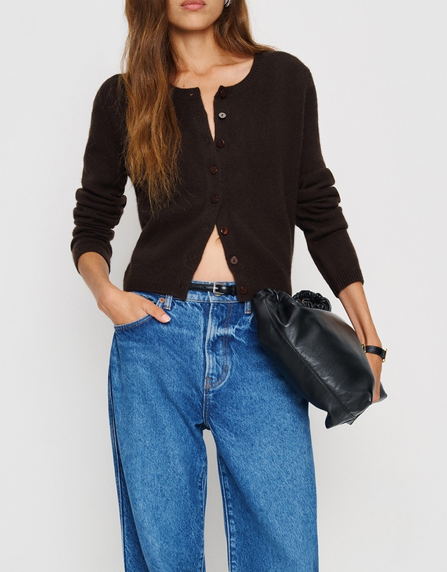 Reformation - Clara Cashmere Crew Cardigan