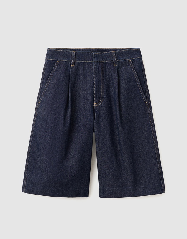 M.N.G - Straight Fit Pleat Bermuda Shorts