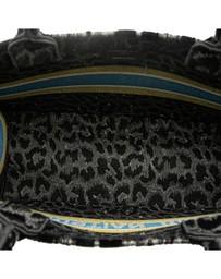 Pre-Loved by Azura Reborn - Pre-Loved Mizza Medium Embroidered Canvas Leopard Book Tote