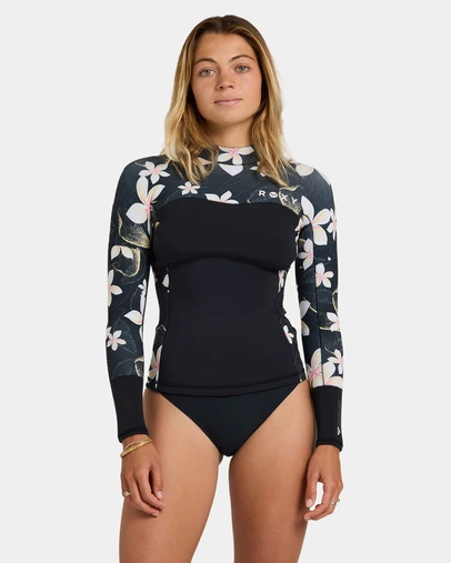 Roxy - Womens 1mm Swell Long Sleeve Wetsuit Top