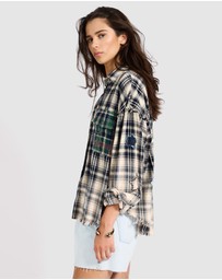ONE TEASPOON - Flannel Star Studded Shirt