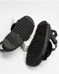 Dr Martens - Voss II Fluffy Sandals - Women's