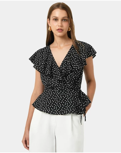 Forcast - Jules Ruffle Wrap Blouse