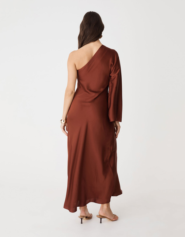 Forcast - Cleo One Shoulder Satin Dress