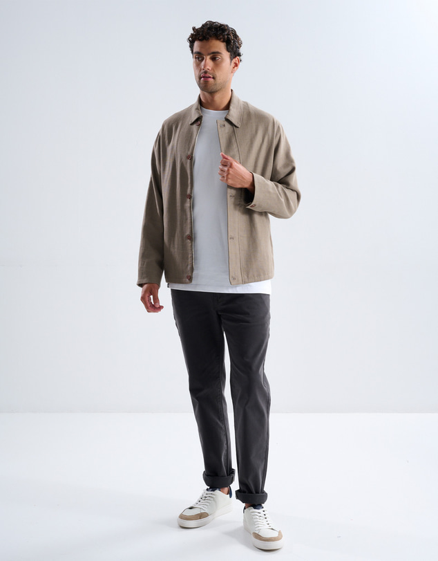 3 Wise Men - 3 Wise Men Archer Linen Jacket - Brown