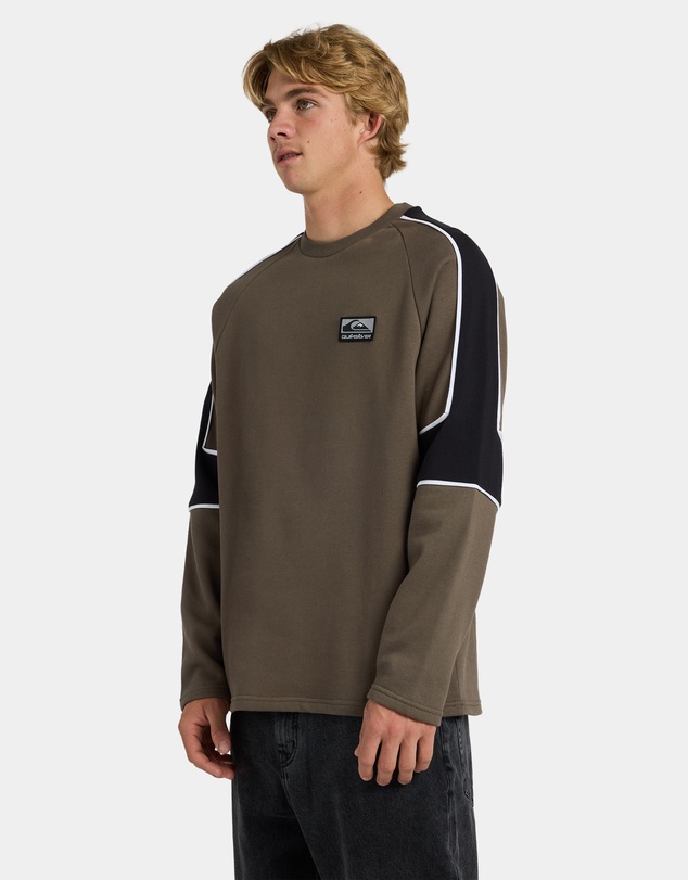 Quiksilver - Mens Lines Panel Crew Neck