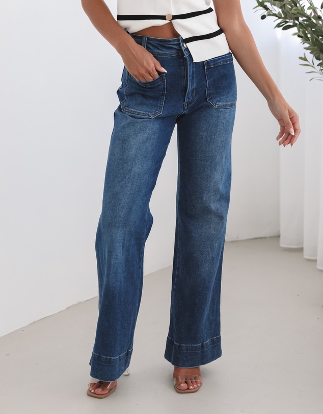 Esther & Co - Yzabel Jeans - Mid Blue