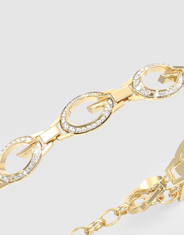 GUESS - GUESS Ladies Gold-Tone 8mm Multi G Camden Bracelet