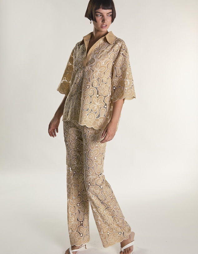 Glamorous - High Waisted Flared Trousers