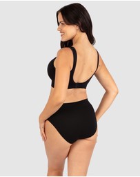 B Free Intimate Apparel - Wide Strap Wirefree Bra with Fixed Comfort Cups (A-B-C-D) Cup