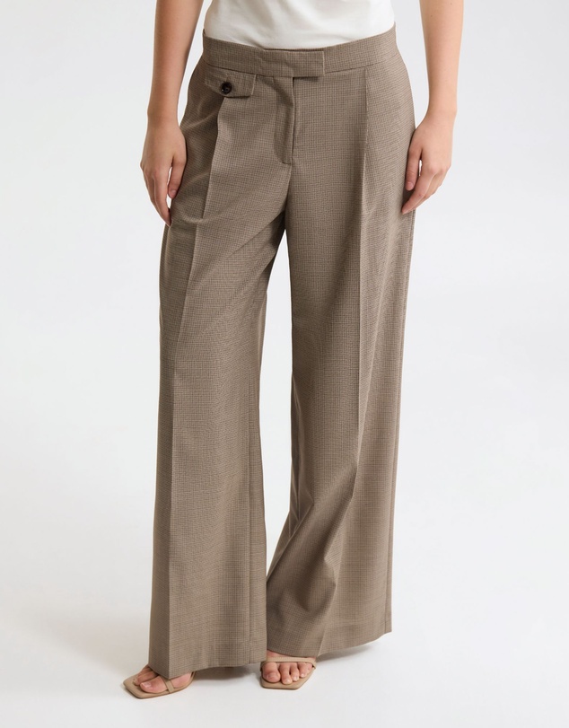 Oxford - Belle Houndstooth Wool Pant
