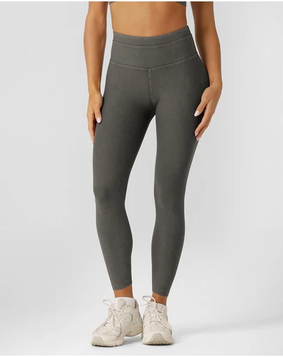 Lorna Jane - Perform Washed Rib Ankle Biter Leggings