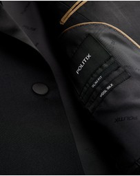 Politix - Slim Fit Premium Wool Silk Tuxedo Jacket