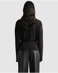 Decjuba - Tahlia Cinched Long Sleeve Top