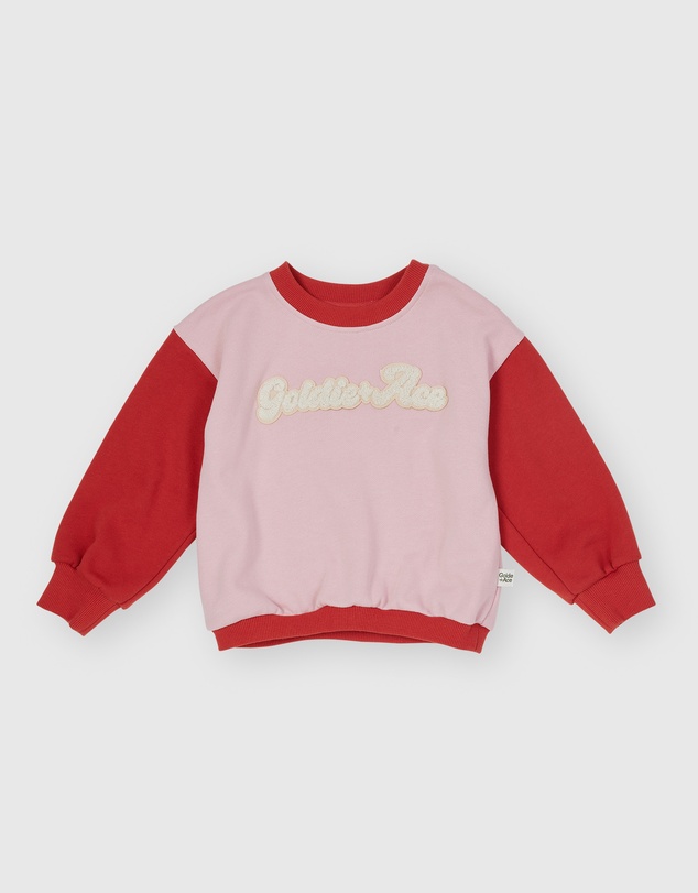 Goldie + Ace - Comfy Embroidered Sweater - ICONIC EXCLUSIVE - Babies-Kids