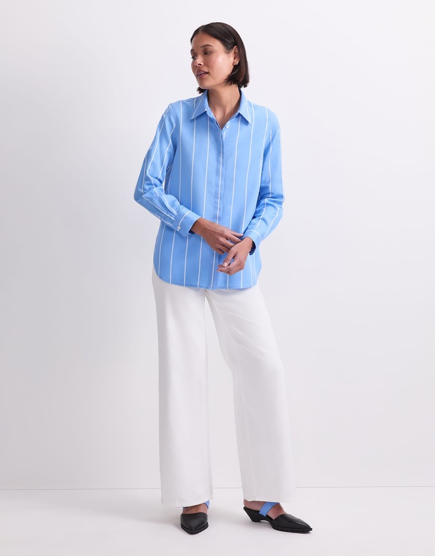 Sportscraft - Hannah Stripe Cotton Silk Shirt