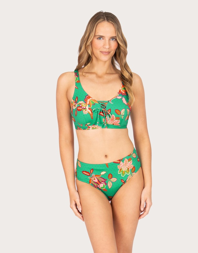 Baku Swimwear - Spice Temple E/F/G Cup Lace Up Bikini Bra Top