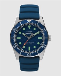 TIMEX - Deep Water Reef 200 SST Blue Dial Blue Rubber Strap